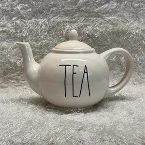 Rae Dunn Teapot Artisan Collection Farmhouse White Ceramic “TEA” 6 cups